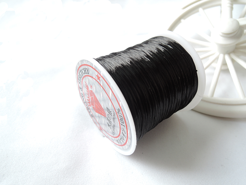 Black Elastic Thread